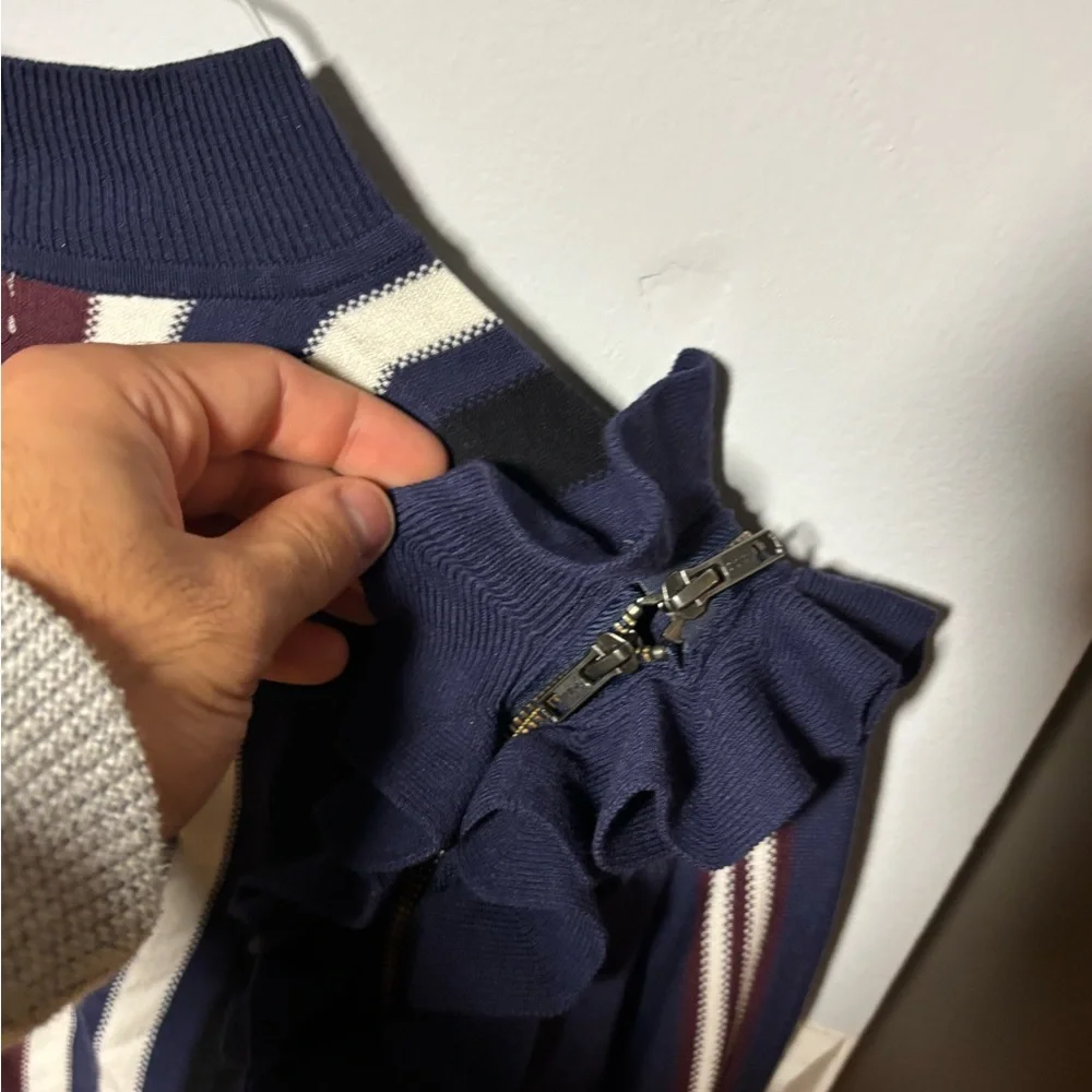 Halogen Multicolor Striped Ruffle Sweater - Picture 4 of 5